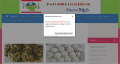 Desktop Screenshot of pastaborektarifleri.com